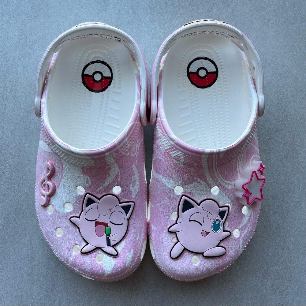 CROCS Kids Light Pink Jibbitz-Decorated Clog Sandals